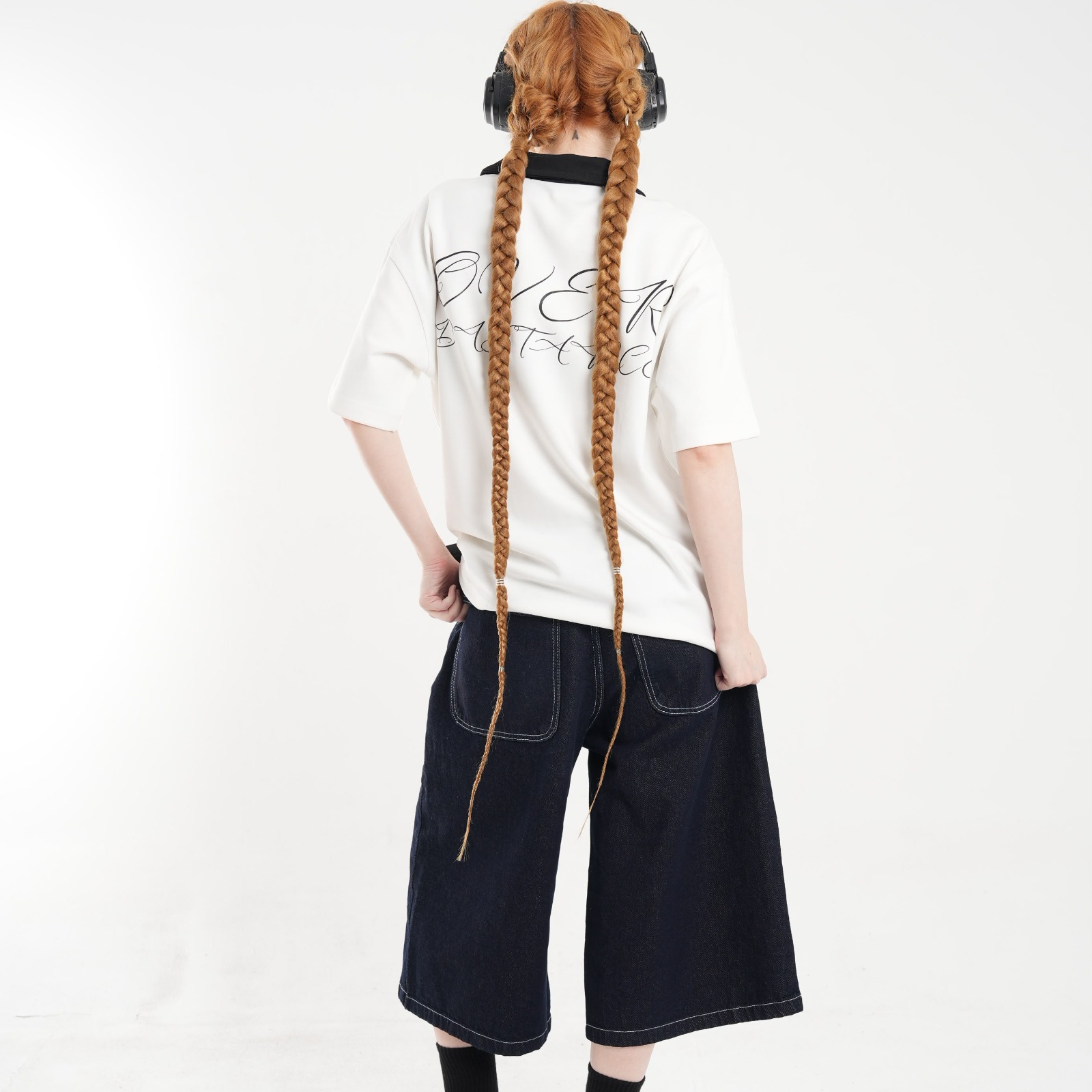 Urban Vibe Polo White+Black