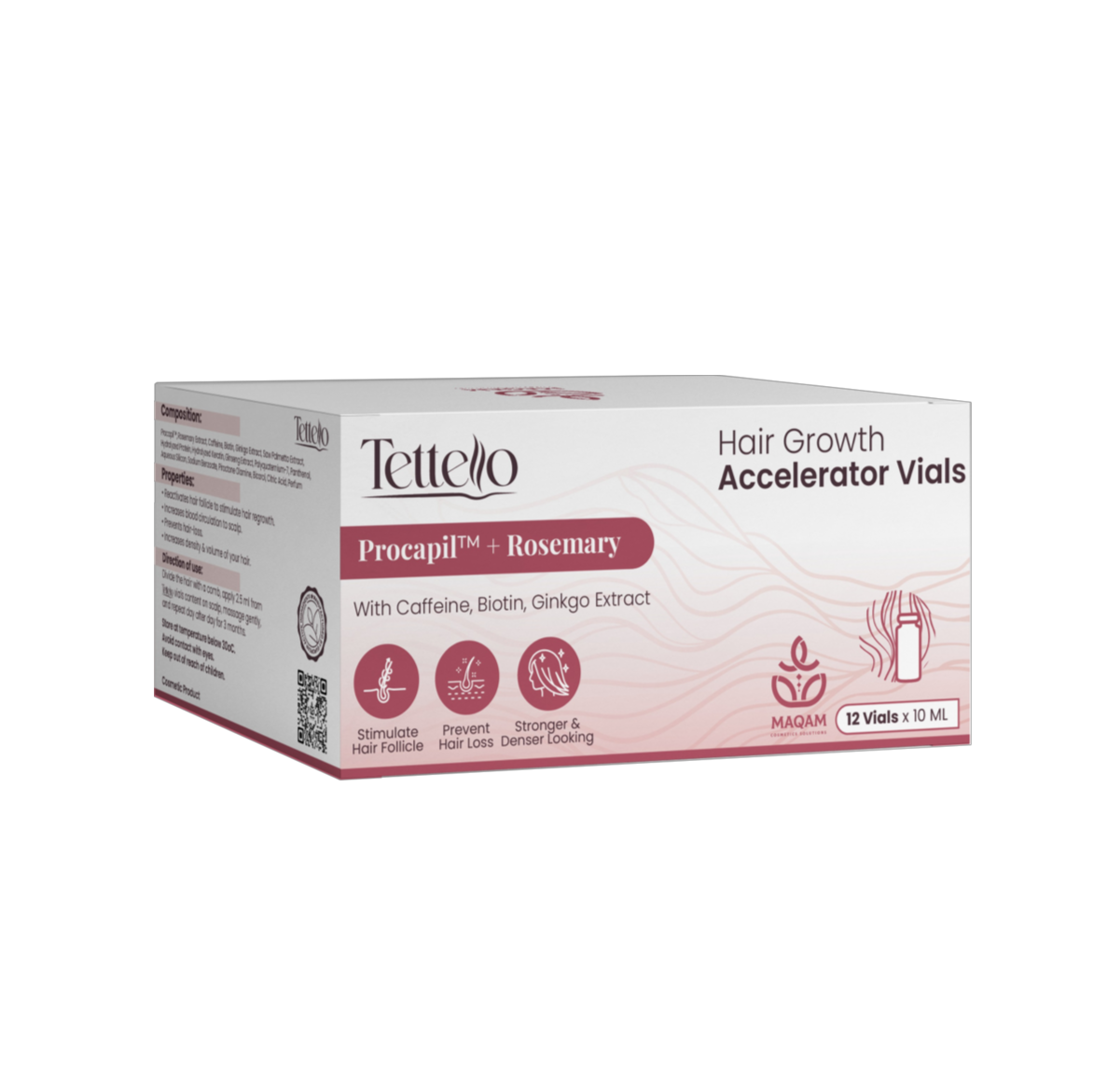 Tettello Hair Growth Accelerator Vials 12x10ml