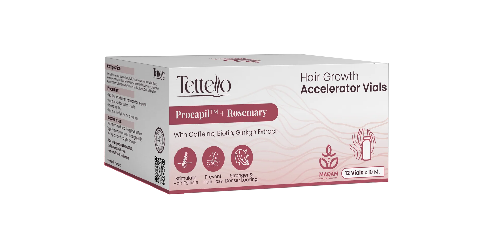Tettello Hair Growth Accelerator Vials 12x10ml